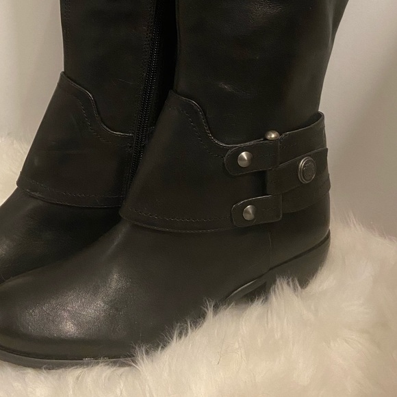 Arturo Chiang Black Bevin Tall Riding Boots 7 - Picture 5 of 8